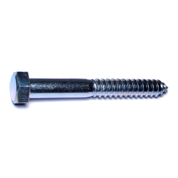 Midwest Fastener Lag Screw, 3/4 in, 6 in, Steel, Zinc Plated Hex Hex Drive, 20 PK 01363 - main